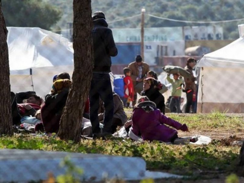 O γ.γ. Ασύλου στη δομή μεταναστών στη Ριτσώνα όπου ζει η θετική στον κορονοϊό λεχώνα
