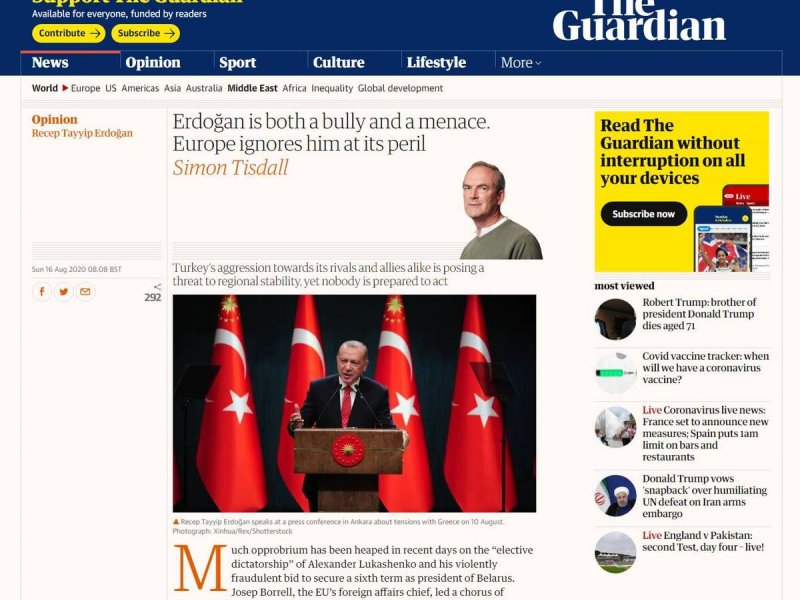 Guardian: Νταής, αλαζόνας, απειλή
