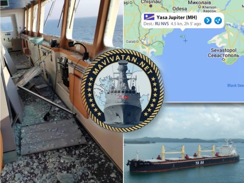 Ουκρανία: Τουρκικό πλοίο χτυπήθηκε από βόμβα στα ανοιχτά της Οδησσού